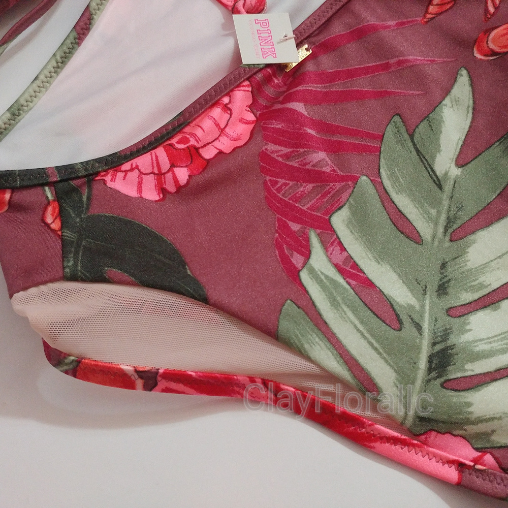 Victoria's Secret swim PINK Mesh cut out 1 piece - Picture 7 of 8